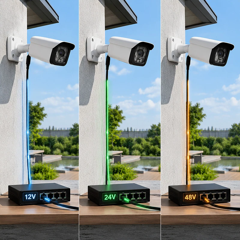 12V vs 24V vs 48V Outdoor PoE DC Power Guide
